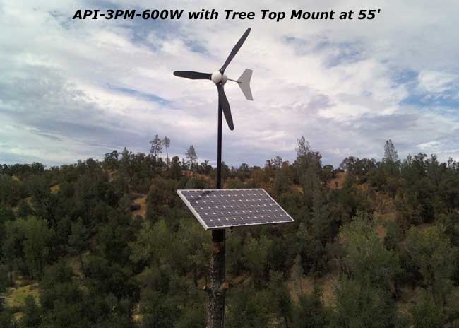 API-3PM 600W Wind Turbine